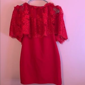 Red shirt formal dress
